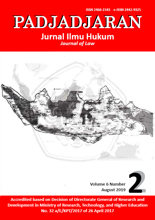 cover Padjadjaran: Jurnal Ilmu Hukum