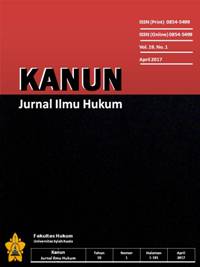 cover jurnal Kanun: Jurnal Ilmu Hukum