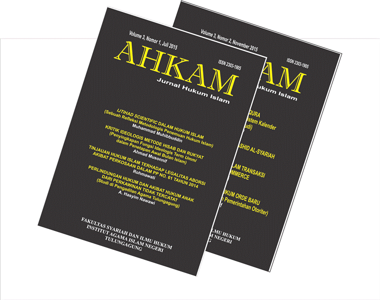 cover jurnal Ahkam Jurnal Hukum Islam