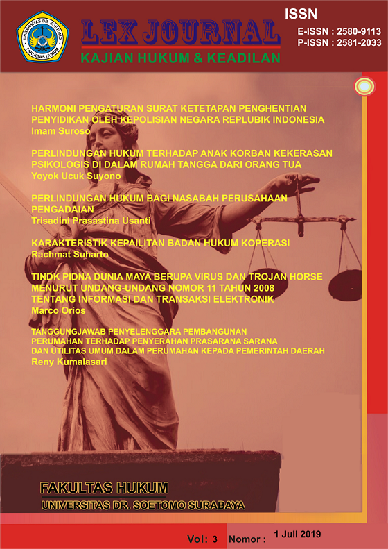 cover jurnal Lex Journal Kajian Hukum & Keadilan