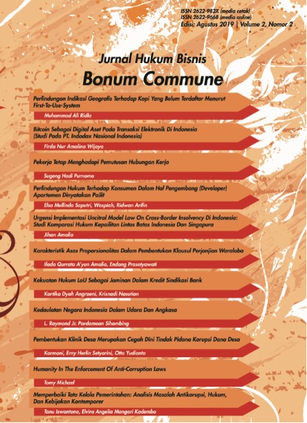 cover Jurnal Hukum Bisnis Bonum Commune