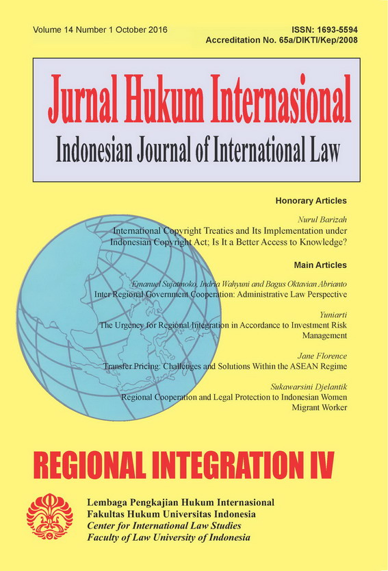 cover Indonesian Journal of International Law (IJIL)