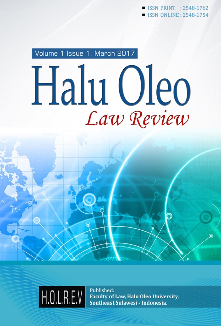 cover HALU OLEO LAW REVIEW